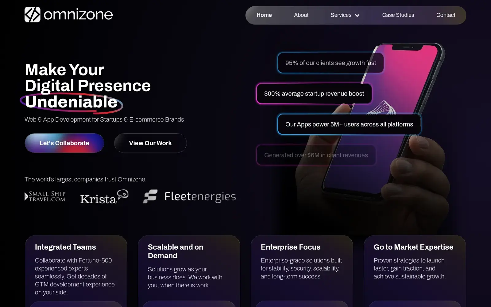 Omnizone interface preview